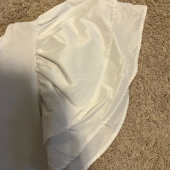 Zara White Ruffle Sleeve Bodysuit - Picture 4 of 8